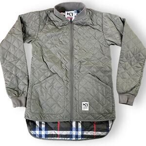 Kari Traa Quilted Jacket in Olive Green